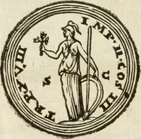 An illustration from Libro di Marco Avrelio con l'horologio de principi. Destinto in IIII volvmi .. (1584)