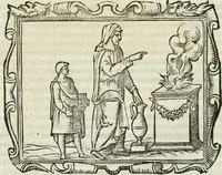 An illustration from Libro di Marco Avrelio con l'horologio de principi. Destinto in IIII volvmi .. (1584)