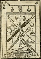 An illustration from Libro di M. Giovambattista Palatino cittadino romano : nelqual s'insegna à scriuer ogni sorte lettera, antica & moderna, di qualun que natione, con le sue regole, & misure, & essempi : et con vn breve et vtil discorso de le cifre (1550)