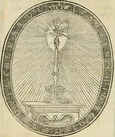 An illustration from Libro di M. Giovambattista Palatino cittadino romano : nelqual s'insegna à scriuer ogni sorte lettera, antica & moderna, di qualun que natione, con le sue regole, & misure, & essempi : et con vn breve et vtil discorso de le cifre (1550)