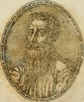 An illustration from Libro di M. Giovambattista Palatino cittadino romano : nelqual s'insegna à scriuer ogni sorte lettera, antica & moderna, di qualun que natione, con le sue regole, & misure, & essempi : et con vn breve et vtil discorso de le cifre (1550)