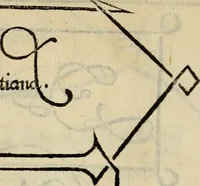 An illustration from Libro di M. Giovambattista Palatino cittadino romano : nelqual s'insegna à scriuer ogni sorte lettera, antica & moderna, di qualun que natione, con le sue regole, & misure, & essempi : et con vn breve et vtil discorso de le cifre (1550)