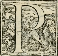 An illustration from Libro di M. Giovambattista Palatino cittadino romano : nelqual s'insegna à scriuer ogni sorte lettera, antica & moderna, di qualun que natione, con le sue regole, & misure, & essempi : et con vn breve et vtil discorso de le cifre (1550)