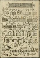 An illustration from Libro di M. Giovambattista Palatino cittadino romano : nelqual s'insegna à scriuer ogni sorte lettera, antica & moderna, di qualun que natione, con le sue regole, & misure, & essempi : et con vn breve et vtil discorso de le cifre (1550)