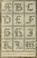 An illustration from Libro di M. Giovambattista Palatino cittadino romano : nelqual s'insegna à scriuer ogni sorte lettera, antica & moderna, di qualun que natione, con le sue regole, & misure, & essempi : et con vn breve et vtil discorso de le cifre (1550)