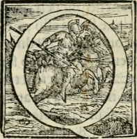 An illustration from Libro di M. Giovambattista Palatino cittadino romano : nelqual s'insegna à scriuer ogni sorte lettera, antica & moderna, di qualun que natione, con le sue regole, & misure, & essempi : et con vn breve et vtil discorso de le cifre (1550)