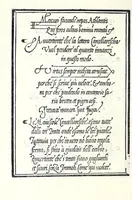 An illustration from Libro di M. Giovam Battista Palatino, cittadino romano, nelqual s'insegna à scriuer ogni sorte lettera, antica & moderna, di qualunque natione, con le sue regole & misure, & essempi : et con vn breve et vtil discorso de le cifre : riueduto nuouamente & corretto dal proprio autore, con la givnta di qvindici tavole bellissime (1561)