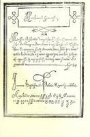 An illustration from Libro di M. Giovam Battista Palatino, cittadino romano, nelqual s'insegna à scriuer ogni sorte lettera, antica & moderna, di qualunque natione, con le sue regole & misure, & essempi : et con vn breve et vtil discorso de le cifre : riueduto nuouamente & corretto dal proprio autore, con la givnta di qvindici tavole bellissime (1561)