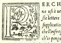 An illustration from Libro di M. Giovam Battista Palatino, cittadino romano, nelqual s'insegna à scriuer ogni sorte lettera, antica & moderna, di qualunque natione, con le sue regole & misure, & essempi : et con vn breve et vtil discorso de le cifre : riueduto nuouamente & corretto dal proprio autore, con la givnta di qvindici tavole bellissime (1561)