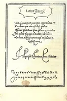 An illustration from Libro di M. Giovam Battista Palatino, cittadino romano, nelqual s'insegna à scriuer ogni sorte lettera, antica & moderna, di qualunque natione, con le sue regole & misure, & essempi : et con vn breve et vtil discorso de le cifre : riueduto nuouamente & corretto dal proprio autore, con la givnta di qvindici tavole bellissime (1561)