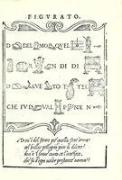 An illustration from Libro di M. Giovam Battista Palatino, cittadino romano, nelqual s'insegna à scriuer ogni sorte lettera, antica & moderna, di qualunque natione, con le sue regole & misure, & essempi : et con vn breve et vtil discorso de le cifre : riueduto nuouamente & corretto dal proprio autore, con la givnta di qvindici tavole bellissime (1561)