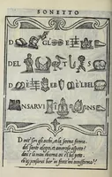 An illustration from Libro di M. Giovanbattista Palatino cittadino romano : nel qual s'insegna à scriuere ogni sorte lettera, antica, et moderna, di qualunque natione, con le sue regole, et misure, et essempi : et con vn breve, et vtil discorso de le cifre (1548)