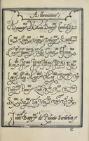 An illustration from Libro di M. Giovanbattista Palatino cittadino romano : nel qual s'insegna à scriuere ogni sorte lettera, antica, et moderna, di qualunque natione, con le sue regole, et misure, et essempi : et con vn breve, et vtil discorso de le cifre (1548)