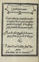 An illustration from Libro di M. Giovanbattista Palatino cittadino romano : nel qual s'insegna à scriuere ogni sorte lettera, antica, et moderna, di qualunque natione, con le sue regole, et misure, et essempi : et con vn breve, et vtil discorso de le cifre (1548)