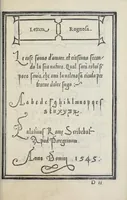 An illustration from Libro di M. Giovanbattista Palatino cittadino romano : nel qual s'insegna à scriuere ogni sorte lettera, antica, et moderna, di qualunque natione, con le sue regole, et misure, et essempi : et con vn breve, et vtil discorso de le cifre (1548)