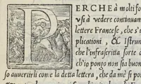 An illustration from Libro di M. Giovanbattista Palatino cittadino romano : nel qual s'insegna à scriuere ogni sorte lettera, antica, et moderna, di qualunque natione, con le sue regole, et misure, et essempi : et con vn breve, et vtil discorso de le cifre (1548)