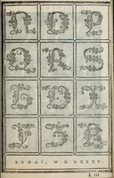 An illustration from Libro di M. Giovanbattista Palatino cittadino romano : nel qual s'insegna à scriuere ogni sorte lettera, antica, et moderna, di qualunque natione, con le sue regole, et misure, et essempi : et con vn breve, et vtil discorso de le cifre (1548)