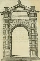 An illustration from Libro estraordinario di Sebastiano Serlio bolognese : nel quale si dimostrano trenta porte di opera rustica, mista con diuersi ordini, & uenti di opera dilicata di diuerse specie : con la scrittura dauanti, che narra il tutto (1566)
