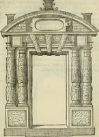 An illustration from Libro estraordinario di Sebastiano Serlio bolognese : nel quale si dimostrano trenta porte di opera rustica, mista con diuersi ordini, & uenti di opera dilicata di diuerse specie : con la scrittura dauanti, che narra il tutto (1566)
