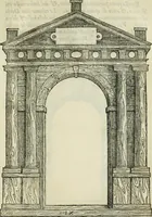 An illustration from Libro estraordinario di Sebastiano Serlio bolognese : nel quale si dimostrano trenta porte di opera rustica, mista con diuersi ordini, & uenti di opera dilicata di diuerse specie : con la scrittura dauanti, che narra il tutto (1566)