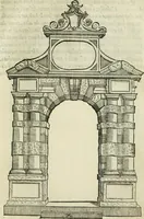 An illustration from Libro estraordinario di Sebastiano Serlio bolognese : nel quale si dimostrano trenta porte di opera rustica, mista con diuersi ordini, & uenti di opera dilicata di diuerse specie : con la scrittura dauanti, che narra il tutto (1566)