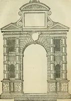An illustration from Libro estraordinario di Sebastiano Serlio bolognese : nel quale si dimostrano trenta porte di opera rustica, mista con diuersi ordini, & uenti di opera dilicata di diuerse specie : con la scrittura dauanti, che narra il tutto (1566)