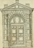 Picture 4 of 53 from Libro estraordinario di Sebastiano Serlio bolognese : nel quale si dimostrano trenta porte di opera rustica, mista con diuersi ordini, & uenti di opera dilicata di diuerse specie : con la scrittura dauanti, che narra il tutto (1566), leaf 6
