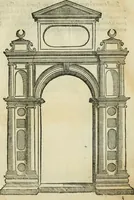 Picture 39 of 53 from Libro estraordinario di Sebastiano Serlio bolognese : nel quale si dimostrano trenta porte di opera rustica, mista con diuersi ordini, & uenti di opera dilicata di diuerse specie : con la scrittura dauanti, che narra il tutto (1566), leaf 74