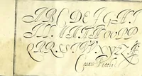 Picture 1 of 4 from Libro primo di cancellaresche corsiue (1609), leaf 25