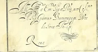 An illustration from Libro primo di cancellaresche corsiue (1609)