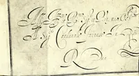 An illustration from Libro primo di cancellaresche corsiue (1609)
