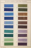 An illustration from Lichtechte Direktfarbstoffe auf Baumwollstück = Colorants directs solides à la lumière sur tissu de coton (1900)