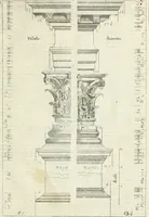 An illustration from Li cinque ordini dell' architettura civile di Michel Sanmicheli : rilevati dalle sue fabriche, e descritti e publicati con quelli di Vitruvio, Alberti, Palladio, Scamozzi, Serlio, e Vignola (1735)