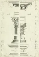 An illustration from Li cinque ordini dell' architettura civile di Michel Sanmicheli : rilevati dalle sue fabriche, e descritti e publicati con quelli di Vitruvio, Alberti, Palladio, Scamozzi, Serlio, e Vignola (1735)