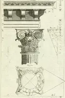 An illustration from Li cinque ordini dell' architettura civile di Michel Sanmicheli : rilevati dalle sue fabriche, e descritti e publicati con quelli di Vitruvio, Alberti, Palladio, Scamozzi, Serlio, e Vignola (1735)