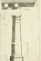 An illustration from Li cinque ordini dell' architettura civile di Michel Sanmicheli : rilevati dalle sue fabriche, e descritti e publicati con quelli di Vitruvio, Alberti, Palladio, Scamozzi, Serlio, e Vignola (1735)
