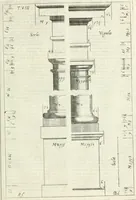 An illustration from Li cinque ordini dell' architettura civile di Michel Sanmicheli : rilevati dalle sue fabriche, e descritti e publicati con quelli di Vitruvio, Alberti, Palladio, Scamozzi, Serlio, e Vignola (1735)