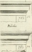 An illustration from Li cinque ordini dell' architettura civile di Michel Sanmicheli : rilevati dalle sue fabriche, e descritti e publicati con quelli di Vitruvio, Alberti, Palladio, Scamozzi, Serlio, e Vignola (1735)