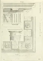 An illustration from Li cinque ordini dell' architettura civile di Michel Sanmicheli : rilevati dalle sue fabriche, e descritti e publicati con quelli di Vitruvio, Alberti, Palladio, Scamozzi, Serlio, e Vignola (1735)