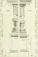 An illustration from Li cinque ordini dell' architettura civile di Michel Sanmicheli : rilevati dalle sue fabriche, e descritti e publicati con quelli di Vitruvio, Alberti, Palladio, Scamozzi, Serlio, e Vignola (1735)