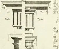 An illustration from Li cinque ordini dell' architettura civile di Michel Sanmicheli : rilevati dalle sue fabriche, e descritti e publicati con quelli di Vitruvio, Alberti, Palladio, Scamozzi, Serlio, e Vignola (1735)
