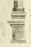 An illustration from Li cinque ordini dell' architettura civile di Michel Sanmicheli : rilevati dalle sue fabriche, e descritti e publicati con quelli di Vitruvio, Alberti, Palladio, Scamozzi, Serlio, e Vignola (1735)