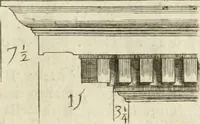 An illustration from Li cinque ordini dell' architettura civile di Michel Sanmicheli : rilevati dalle sue fabriche, e descritti e publicati con quelli di Vitruvio, Alberti, Palladio, Scamozzi, Serlio, e Vignola (1735)
