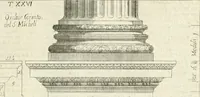 An illustration from Li cinque ordini dell' architettura civile di Michel Sanmicheli : rilevati dalle sue fabriche, e descritti e publicati con quelli di Vitruvio, Alberti, Palladio, Scamozzi, Serlio, e Vignola (1735)