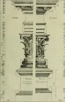 An illustration from Li cinque ordini dell'architettura civile di Michel Sanmicheli, rilevati dalle sue Fabriche, e descritti e publicati con quelli di Vitruvio, Alberti, Palladio, Scamozzi, Serlio e Vignola (1735)