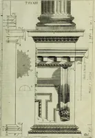 An illustration from Li cinque ordini dell'architettura civile di Michel Sanmicheli, rilevati dalle sue Fabriche, e descritti e publicati con quelli di Vitruvio, Alberti, Palladio, Scamozzi, Serlio e Vignola (1735)