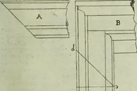 An illustration from Li cinque ordini dell'architettura civile di Michel Sanmicheli, rilevati dalle sue Fabriche, e descritti e publicati con quelli di Vitruvio, Alberti, Palladio, Scamozzi, Serlio e Vignola (1735)