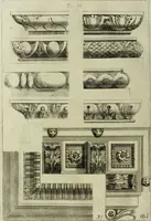 An illustration from Li cinque ordini dell'architettura civile di Michel Sanmicheli, rilevati dalle sue Fabriche, e descritti e publicati con quelli di Vitruvio, Alberti, Palladio, Scamozzi, Serlio e Vignola (1735)
