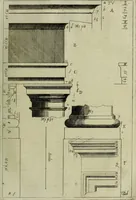 An illustration from Li cinque ordini dell'architettura civile di Michel Sanmicheli, rilevati dalle sue Fabriche, e descritti e publicati con quelli di Vitruvio, Alberti, Palladio, Scamozzi, Serlio e Vignola (1735)
