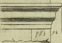 An illustration from Li cinque ordini dell'architettura civile di Michel Sanmicheli, rilevati dalle sue Fabriche, e descritti e publicati con quelli di Vitruvio, Alberti, Palladio, Scamozzi, Serlio e Vignola (1735)